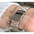 FERRUCCİ KARE TAŞLI ROSE GÜMÜŞ METAL KADIN KOL SAATİ