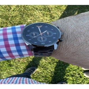 Çelik Kadın Erkek 1 Büyük 1 Küçük Çift Kol Saati