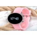 Led Watch Pembe Silikon Kordon Yetişkin Kız Kadın Saat ST-303770