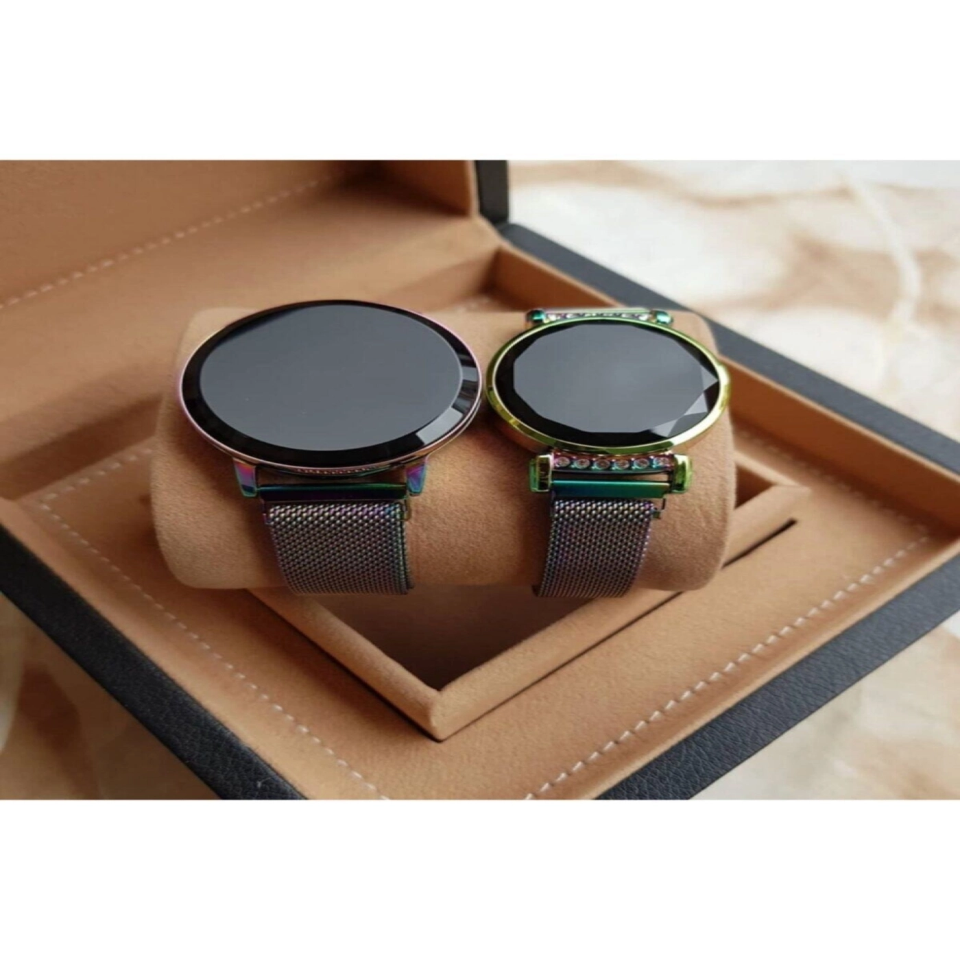 Siyah Mıknatıslı Dokunmatik Led Kol Saatleri