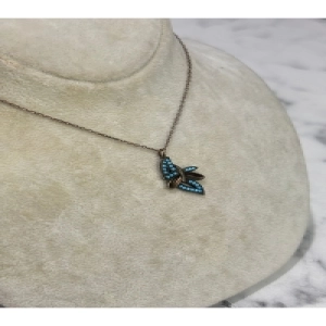 925 Ayar Gümüş Kelebek Modeli Gümüş Kolye