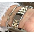 FERRUCCİ RAKAMLARI TAŞLI YEŞİL KADRANLI  GOLD KADIN METAL KOL SAATİ