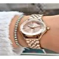 FERRUCCİ KESME CAMLI ROSE METAL KADIN KOL SAATİ