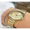 FERRUCCİ KESME CAMLI GOLD METAL KADIN KOL SAATİ