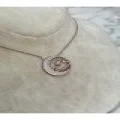 925 Ayar Gümüş Taşlı Rose Gold Yüzük Modeli Gümüş Kolye