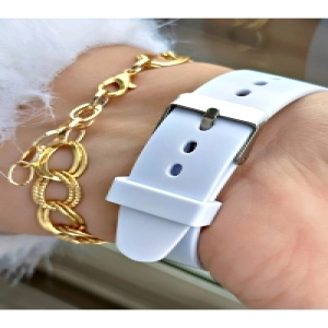 Silikon Kordon Premium Serisi Spor Tasarım Kadın Kol Saati-Bileklik Hediyeli