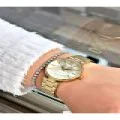 FERRUCCİ BOMBE CAMLI GOLD METAL KADIN KOL SAATİ