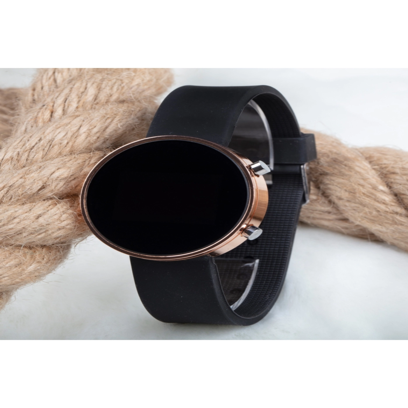 Dijital Led Watch Bakır Silikon Kordon Unisex Kol Saat ST-303483 hover