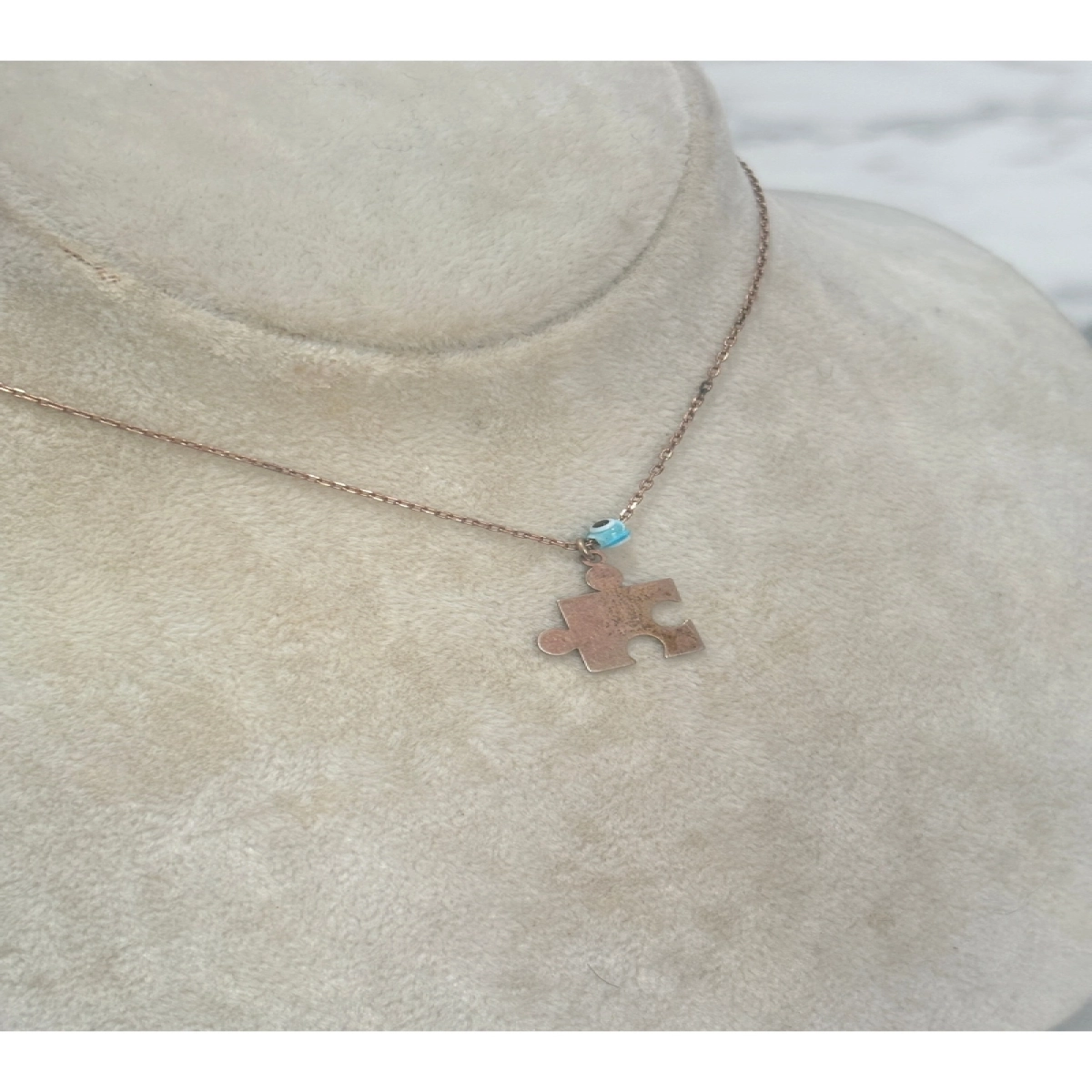 925 Ayar Gümüş Rose Gold  Modeli Gümüş Kolye