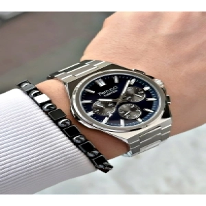 FERRUCCİ LACİVERT KADRANLI FUNCTION GÜMÜŞ METAL ERKEK