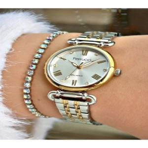FERRUCCİ GOLD GÜMÜŞ METAL KADIN KOL SAATİ