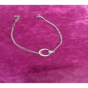 925 Ayar Gümüş Ay Yıldız Gümüş Bileklik Modeli