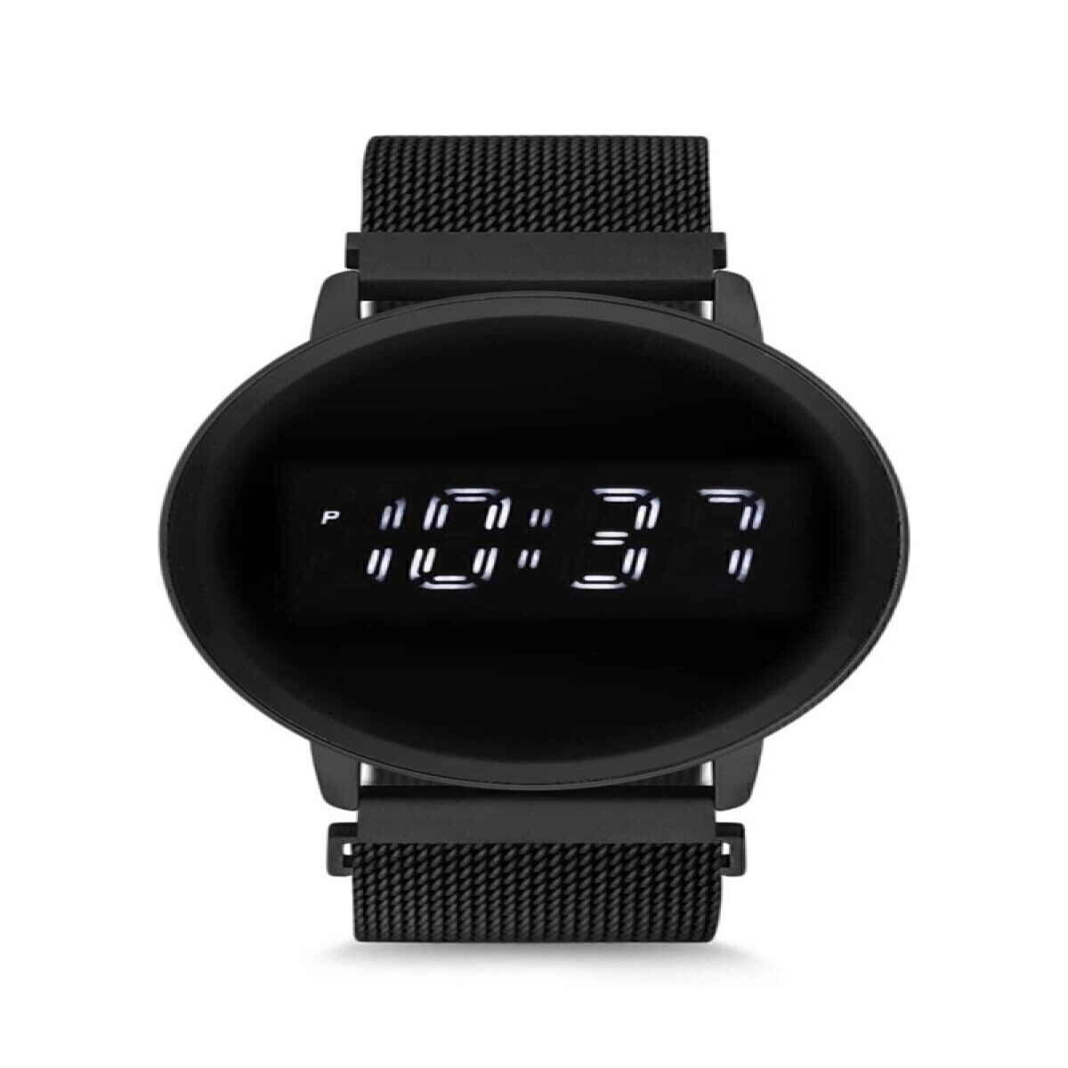 Mıknatıslı Hasır Kordon Dijital Dokunmatik Unisex Kol Saati Uh1sp220103