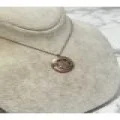 925 Ayar Gümüş Rose Gold Yuvarlak Modeli Gümüş Kolye