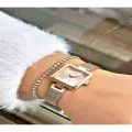 FERRUCCİ ROSE KARE HASIR KADIN KOL SAATİ