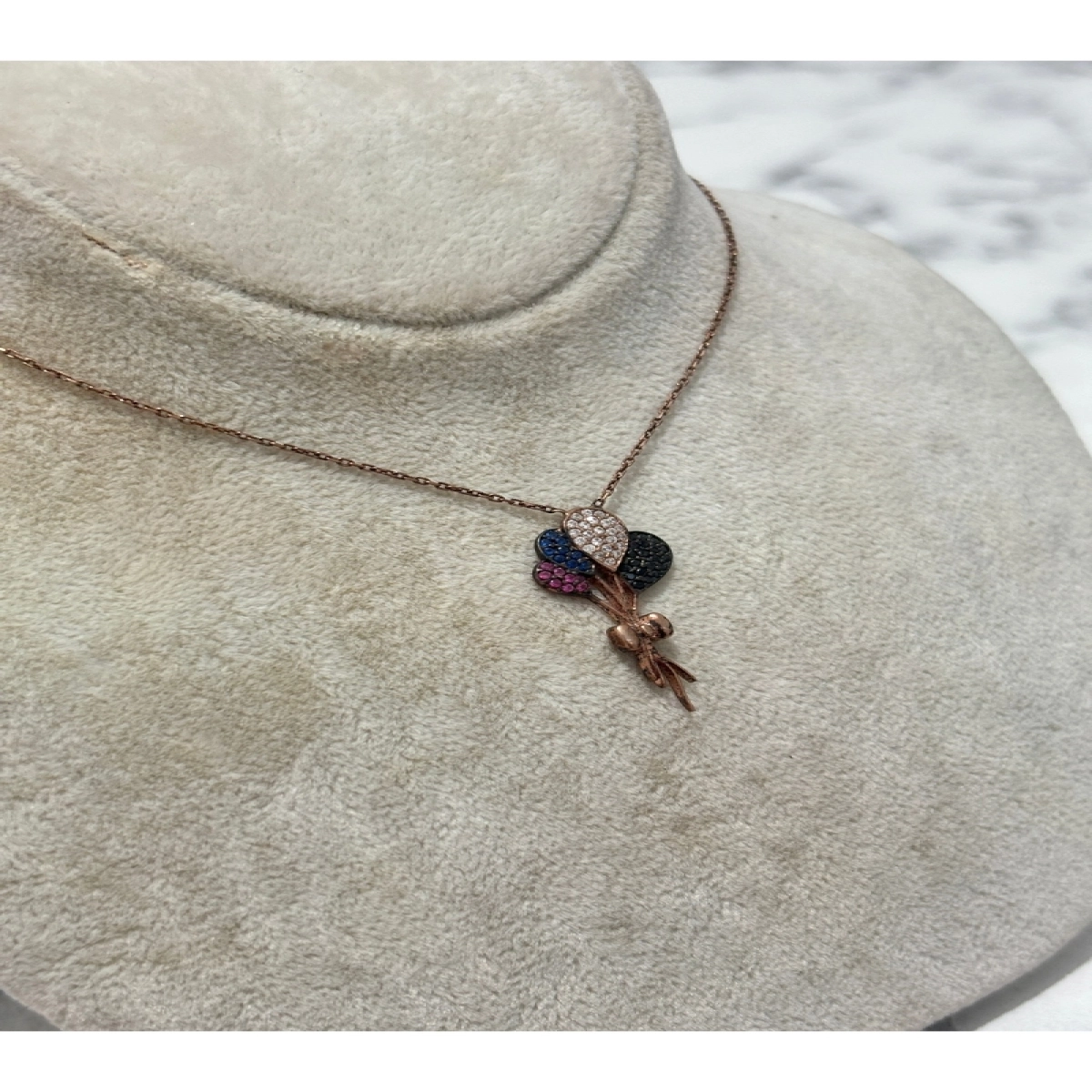 925 Ayar Gümüş Balon Modeli Gümüş Kolye