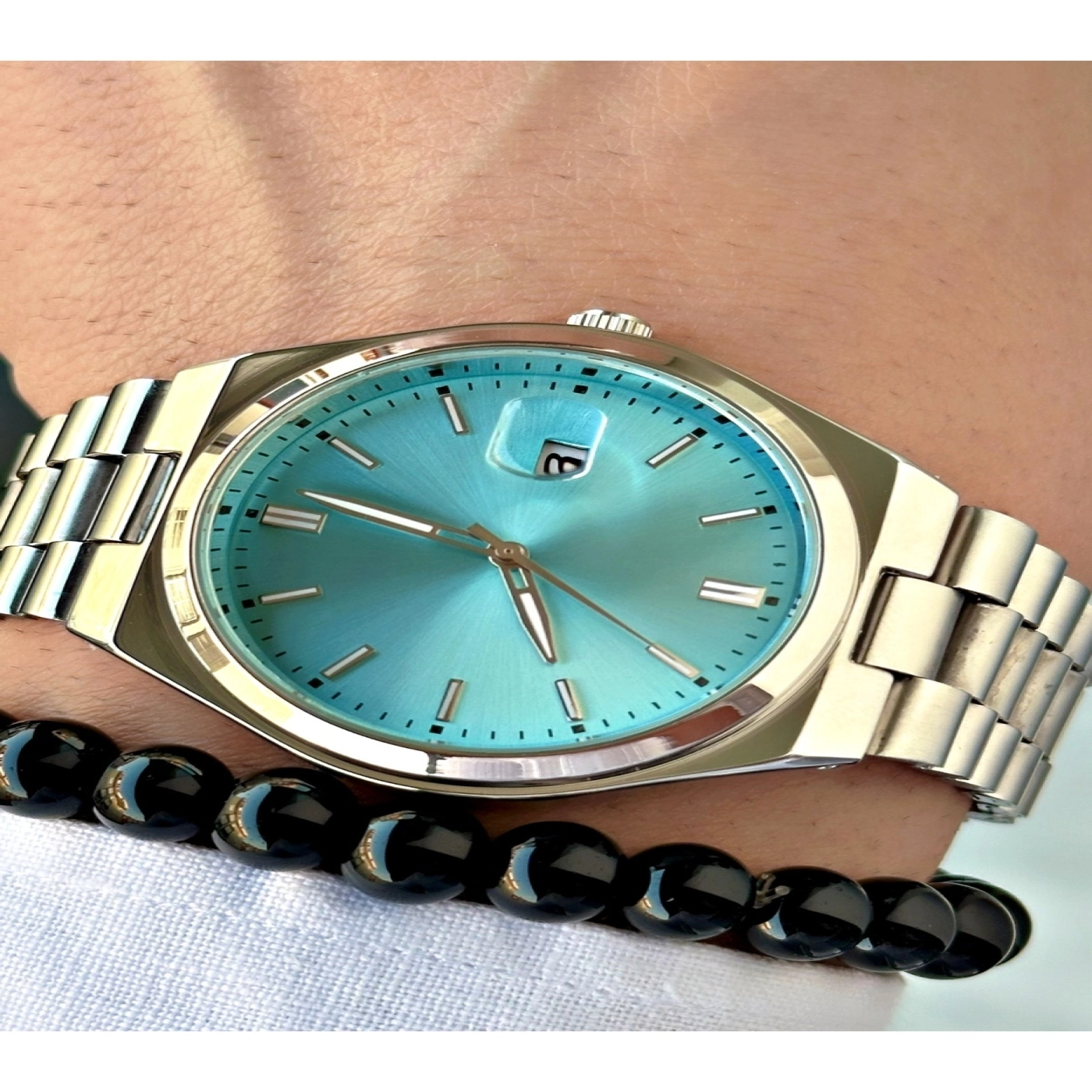 Premium Seri Özel Tasarım Lüks Seri Metal Kordon Classic Erkek Kol Saati-Bileklik Hediyeli hover