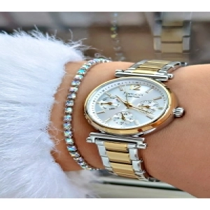 FUNCTION BEYAZ KADRANLI GOLD GÜMÜŞ KADIN METAL KOL SAATİ