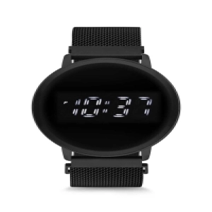 Mıknatıslı Hasır Kordon Dijital Dokunmatik Unisex Kol Saati Uh1sp220103