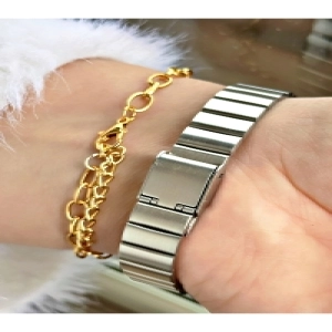 Kare Minimal Lüks Özel Tasarım Kadın Kol Saati-Bileklik Hediyeli