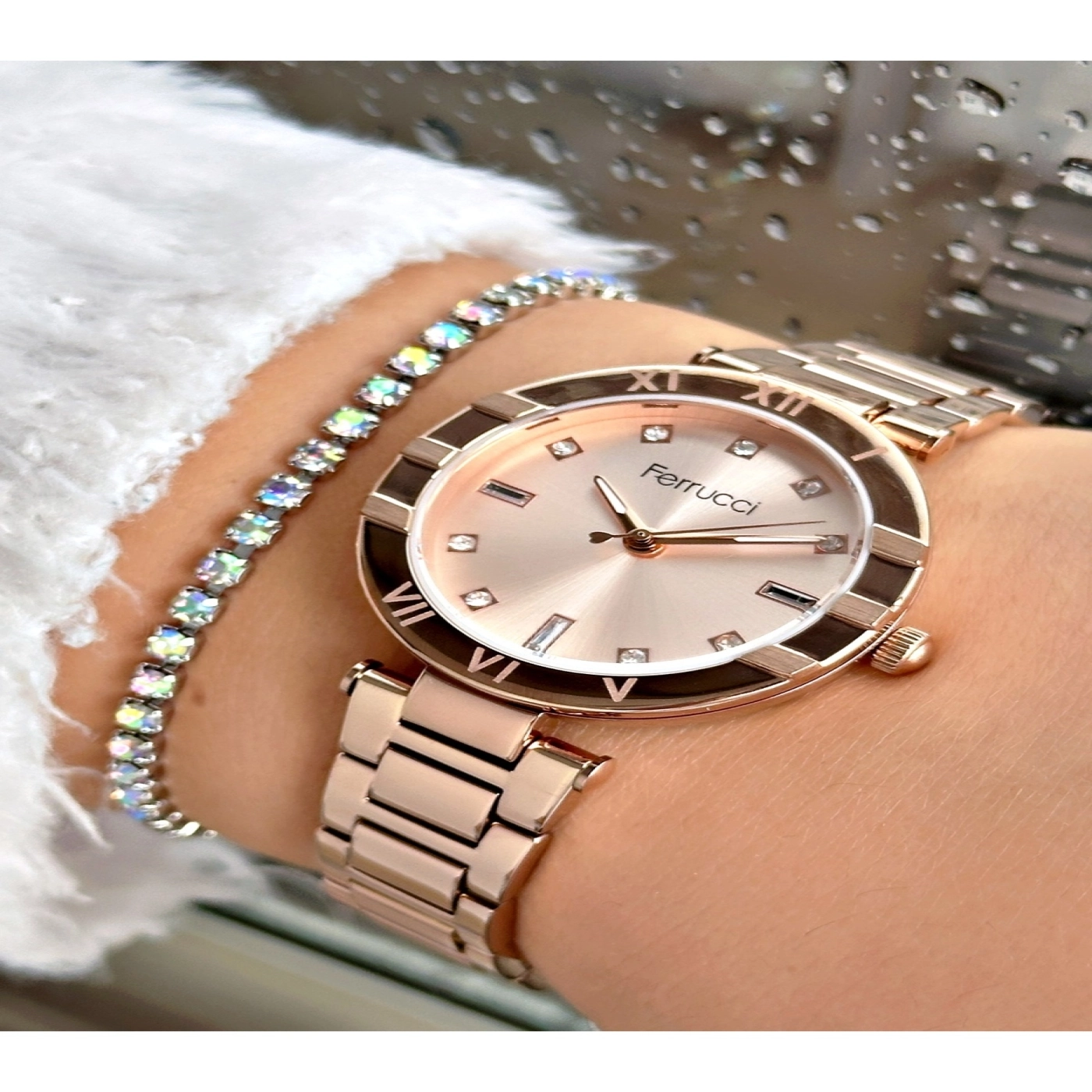 FERRUCCİ ROSE METAL KADIN KOL SAATİ