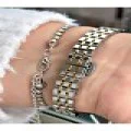 FERRUCCİ KESME CAMLI KARE GOLD GÜMÜŞ METAL KADIN KOL SAATİ