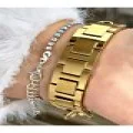 ZİNCİR KORDONLU GOLD KADIN METAL KOL SAATİ
