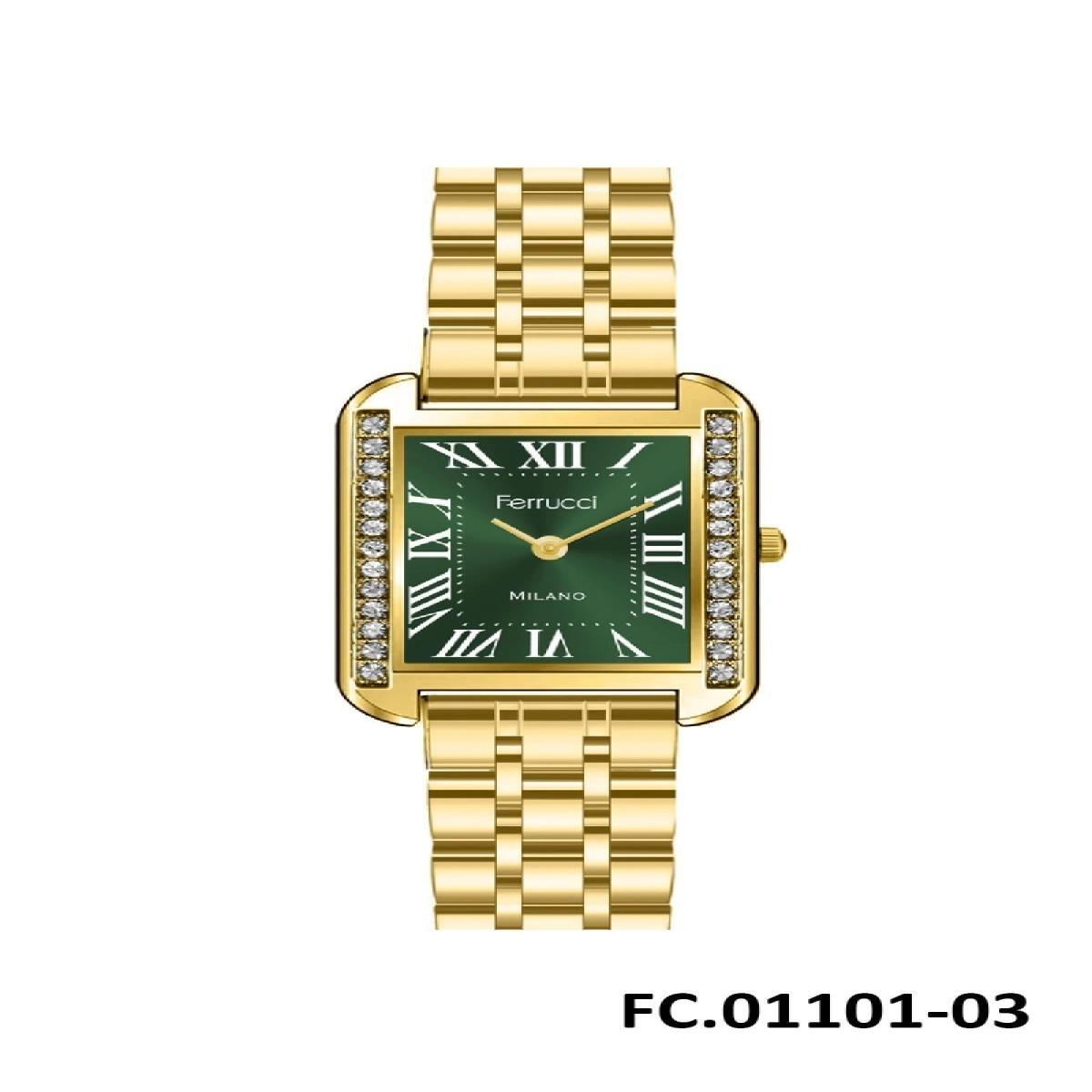 FRC.FT.1.304 Ferrucci Çelik Kordon 30 Mt Suya Dayanıklı Yeni Sezon Şık Tasarım  Kol Saati