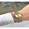 TAŞ RAKAM TAŞ BEZEL GOLD KADIN METAL KOL SAATİ