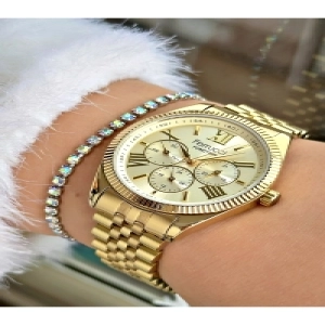 FERRUCCİ FUNCTION GOLD METAL KADIN KOL SAATİ