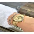 FERRUCCİ TAŞ RAKAMLI GOLD METAL KADIN KOL SAATİ