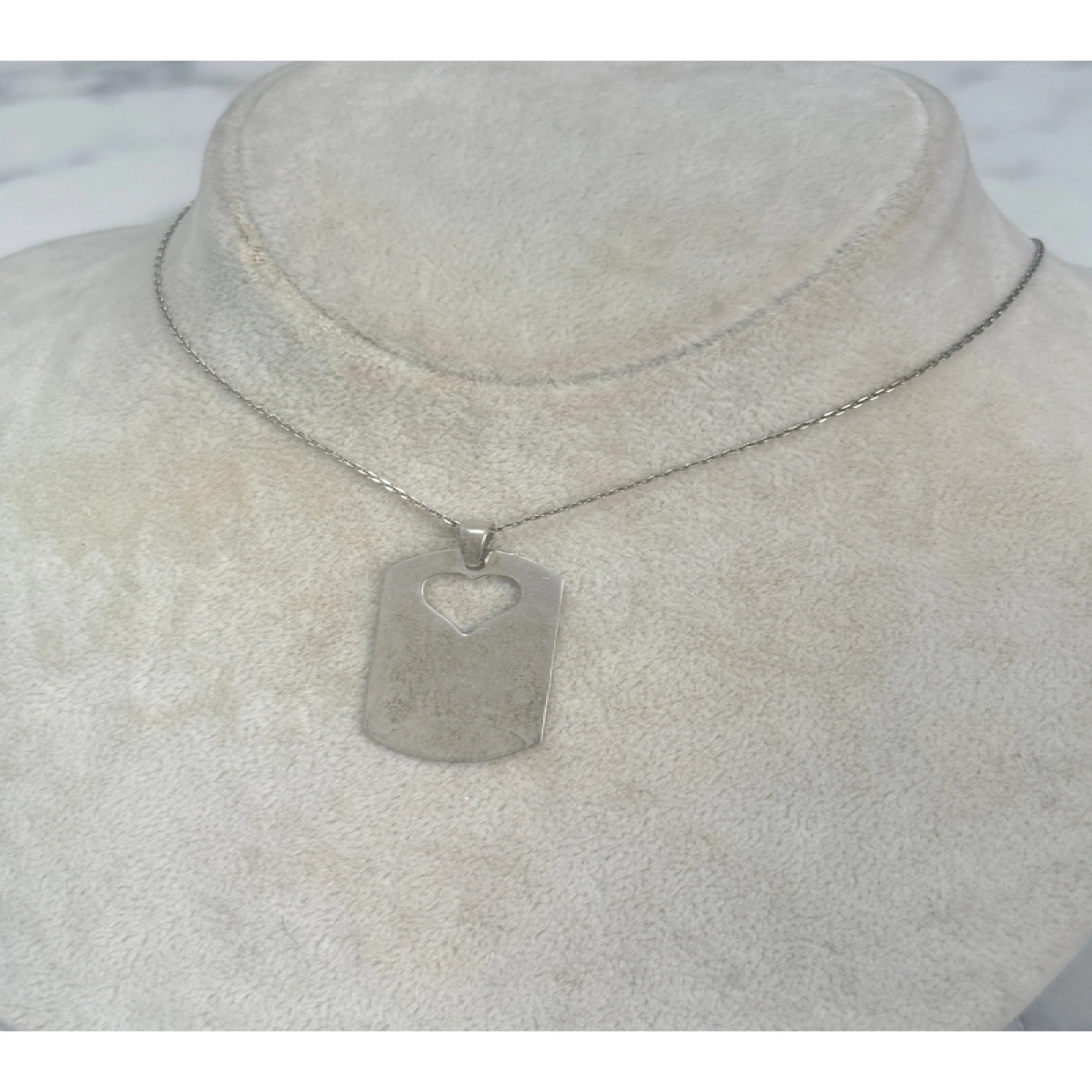 925 Ayar Gümüş Plaka Modeli Gümüş Kolye