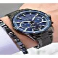 FERRUCCİ FUNCTION LACİVERT KADRANLI SİYAH METAL ERKEK KOL SAATİ
