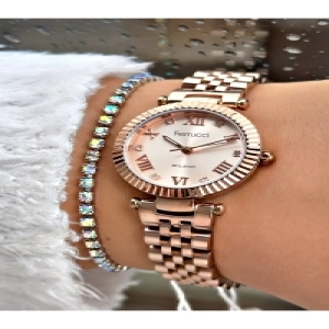 FERRUCCİ ROSE METAL KADIN KOL SAATİ
