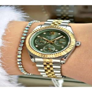 Kadın Kol Saati Tüm Fonksiyonlar Aktif 3 Atm Su Geçirmez  Çelik Kordon + Bileklik Hediyeli