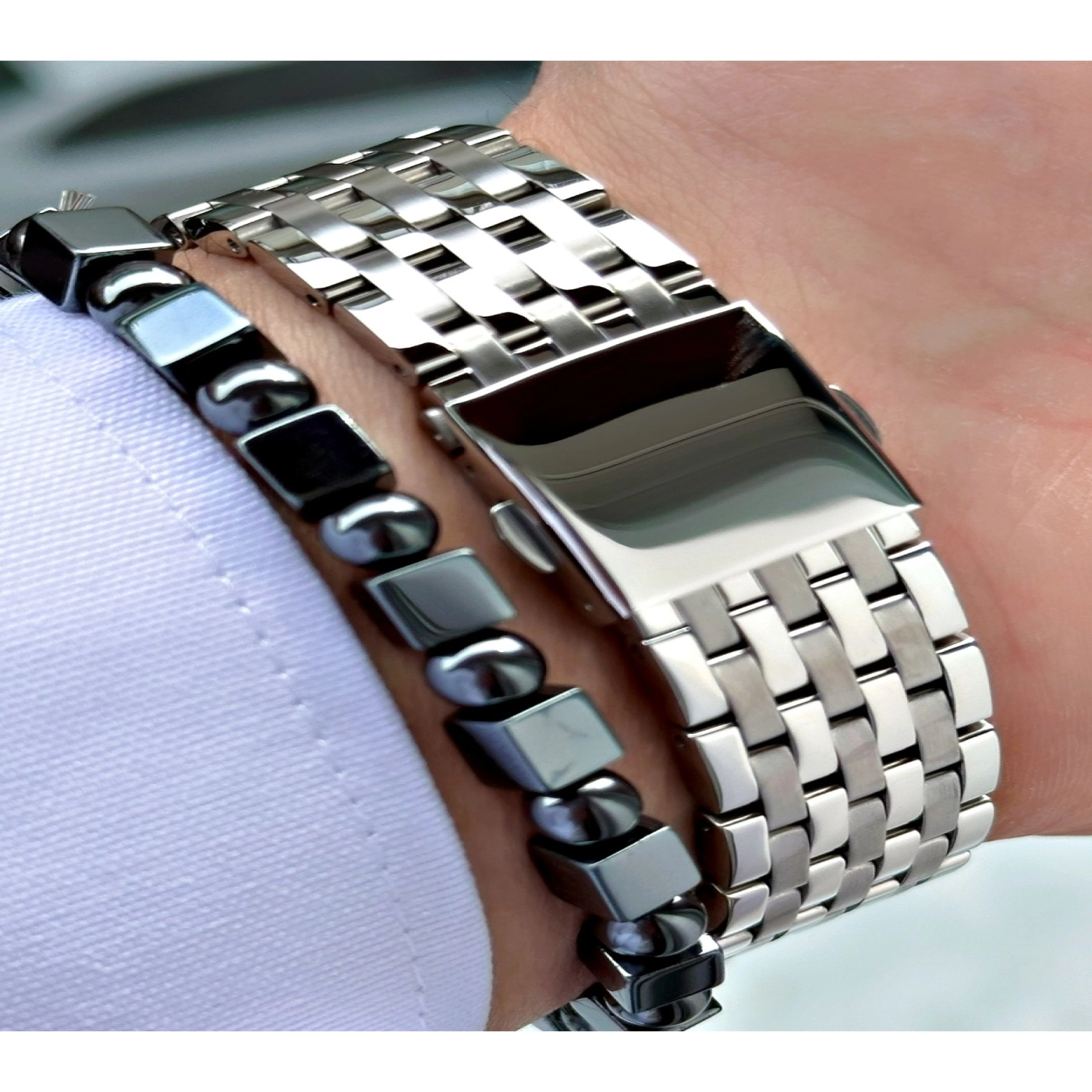 FERRUCCİ FUNCTION LACİVERT KADRANLI GÜMÜŞ METAL ERKEK KOL SAATİ hover