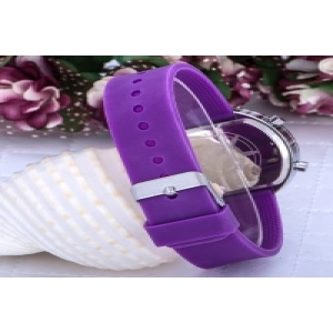 Unisex purple Led Watch Dijital Genç Kız Çocuk Kol Saati 303578