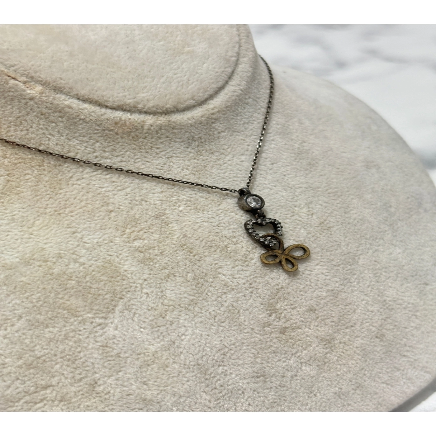 925 Ayar Gümüş Rose Gold Sonsuzluk Modeli Gümüş Kolye