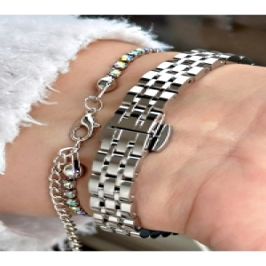 FERRUCCİ KESME CAMLI KARE GÜMÜŞ METAL KADIN KOL SAATİ