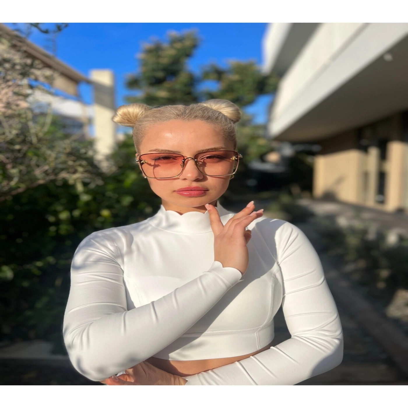 Lüks Dikdörtgen Özel Serisi Kadın Güneş Gözlüğü