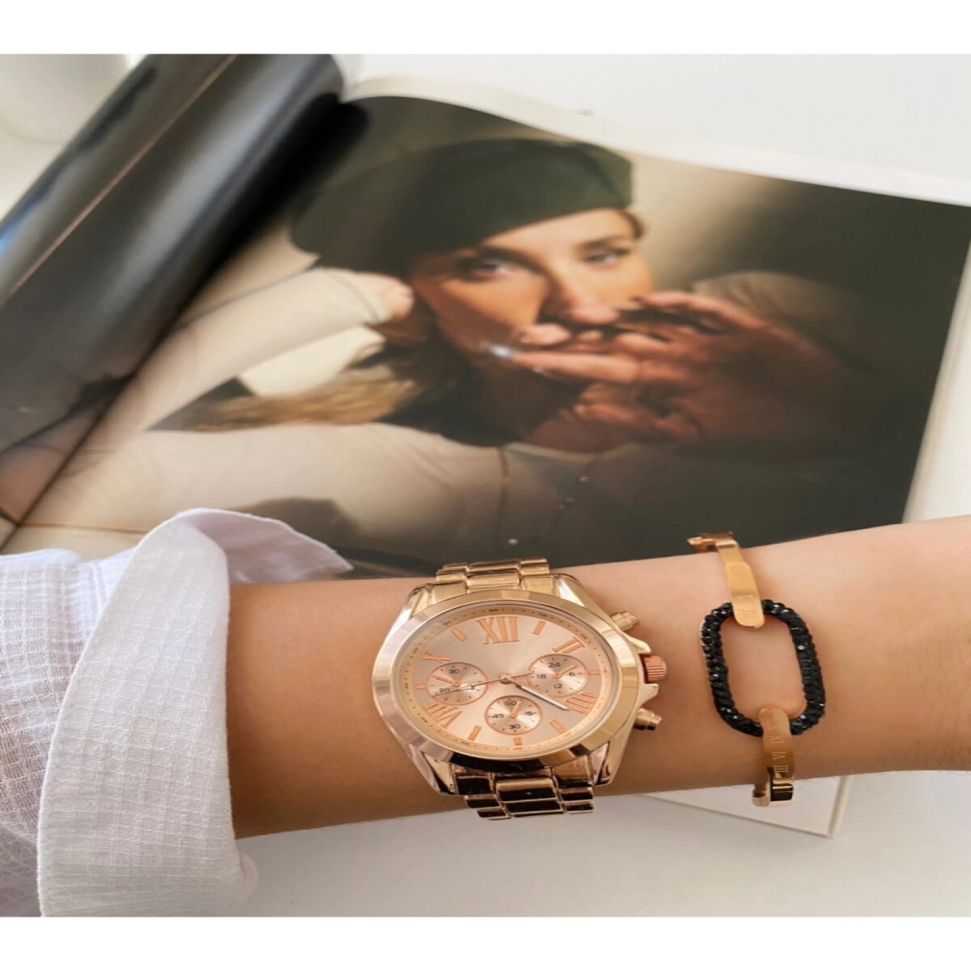 Metal Kordonlu  Kadın Kol Saati