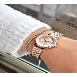 FERRUCCİ KESME CAMLI ROSE METAL KADIN KOL SAATİ