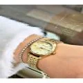 FERRUCCİ GOLD ÖRGÜ KORDONLU METAL KADIN KOL SAATİ