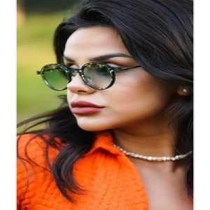 Yuvarlak Premium Tasarım Çerçeveli Kadın Güneş Gözlüğü