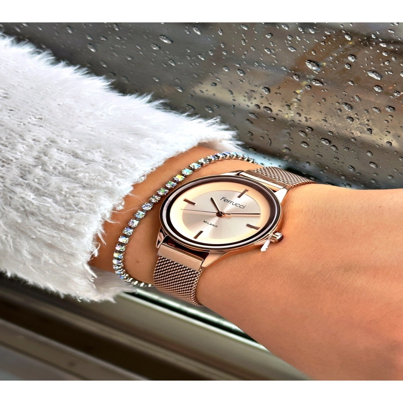 FERRUCCİ ROSE HASIR KADIN KOL SAATİ hover