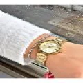FERRUCCİ TAŞLI RAKAMLI GOLD METAL KADIN KOL SAATİ