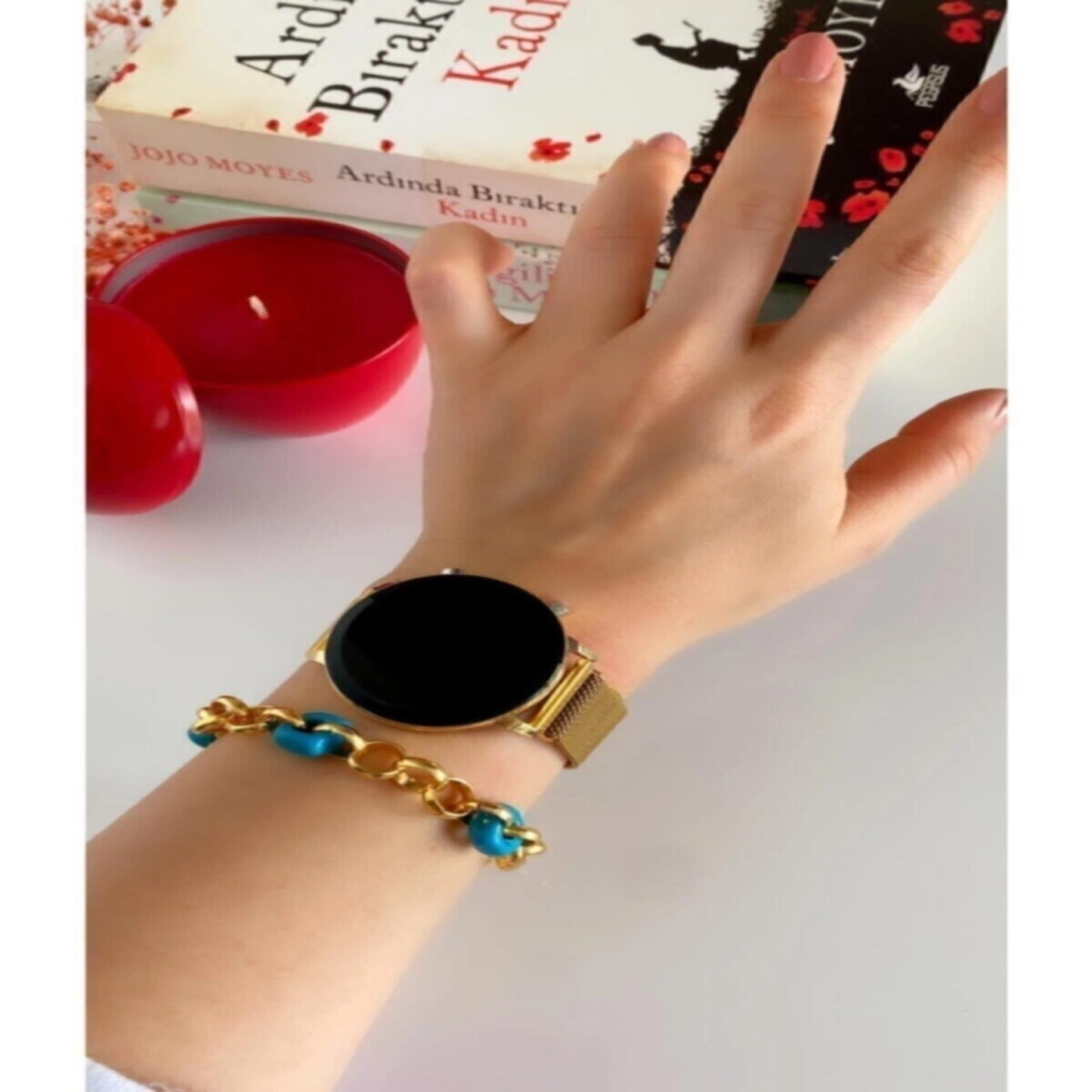 Unisex Tuşlu Led Saat Mıknatıslı Kordon Özel Seri