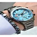 FERRUCCİ FUNCTION TAKVİMLİ MAVİ KADRANLI KOYU GRİ METAL ERKEK KOL SAATİ
