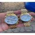 Çift Sevgili Saati Gold Renk Mükemmel Saat
