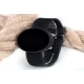 Mat Siyah Yuvarlak Dijital Led Ekran Siyah Silikon Kordonlu Unisex Saat ST-303563